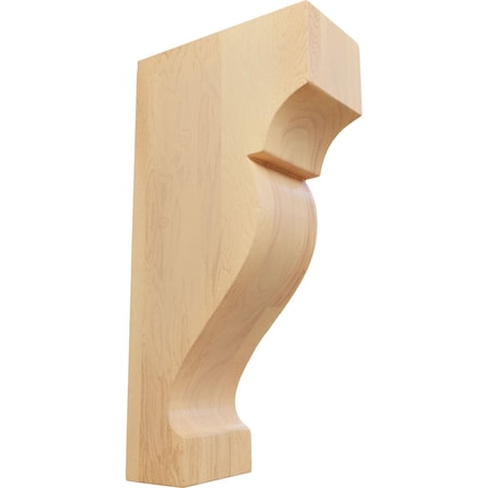 Ekena Millwork 1 3/4"W x 3 1/2"D x 7"H Small Dearborn Wood Corbel, Red Oak CORW02X07X04DRRO